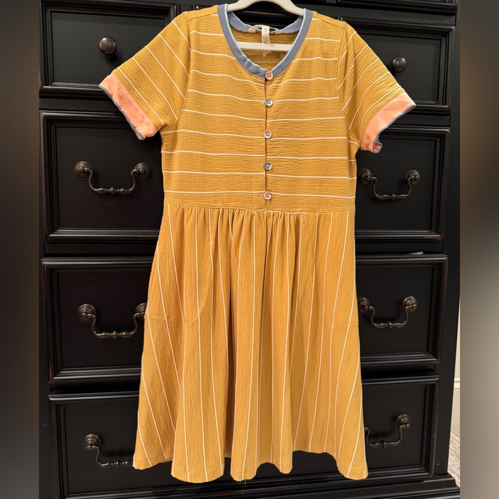 Matilda Jane girls 14 yellow dress
